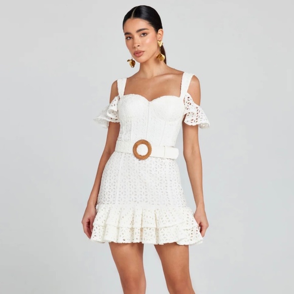 Nadine Merabi White Annie Dress - Picture 2 of 3